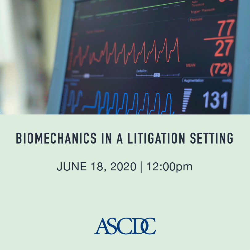 Webinar - Biomechanics in a Litigation Setting - 2020